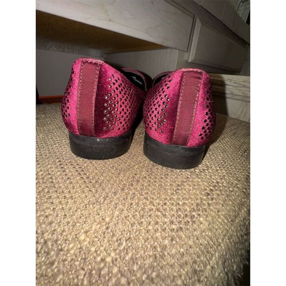 Stacy Adams SWAGGER 
Studded Slip On velvet loafer Burgundy Size 8.5 - Picture 14 of 16